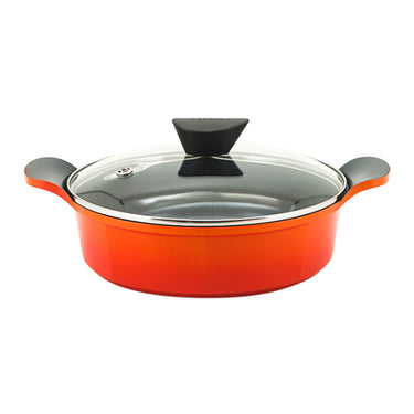 Venn Orange 2.7L Shallow Casserole